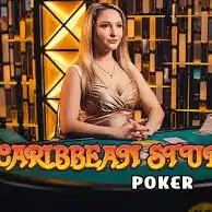 Enjoy Caribbean Stud Poker by Evolution – logo hosted on dolfwin-casino.com