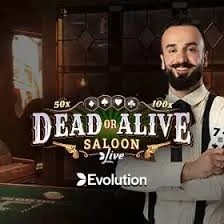 Dead or Alive: Saloon logo – Live Dealer by Evolution at Dolfwin