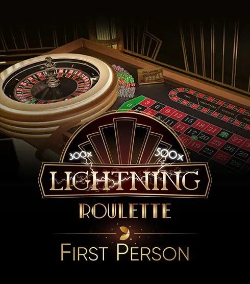 Try First Person Lightning Roulette slot by Evolution on dolfwin-casino.com – logo image