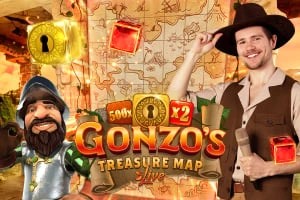 Gonzo's Treasure Map game by Evolution – logo hosted on Dolfwin