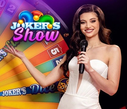 Joker’s Show slot visual from Skywind Group available on dolfwin-casino.com