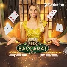 Peek Baccarat casino game by Evolution – featured logo at Dolfwin